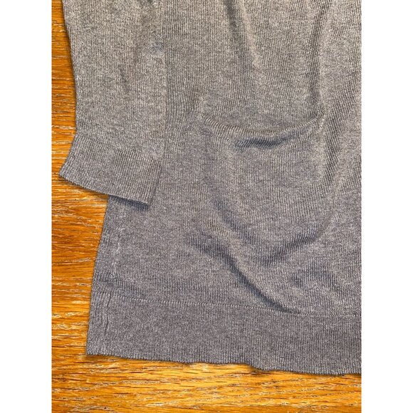Old Navy Open-Front Gray Cardigan Sweater With Long Sleeves & Pockets - Picture 3 of 4